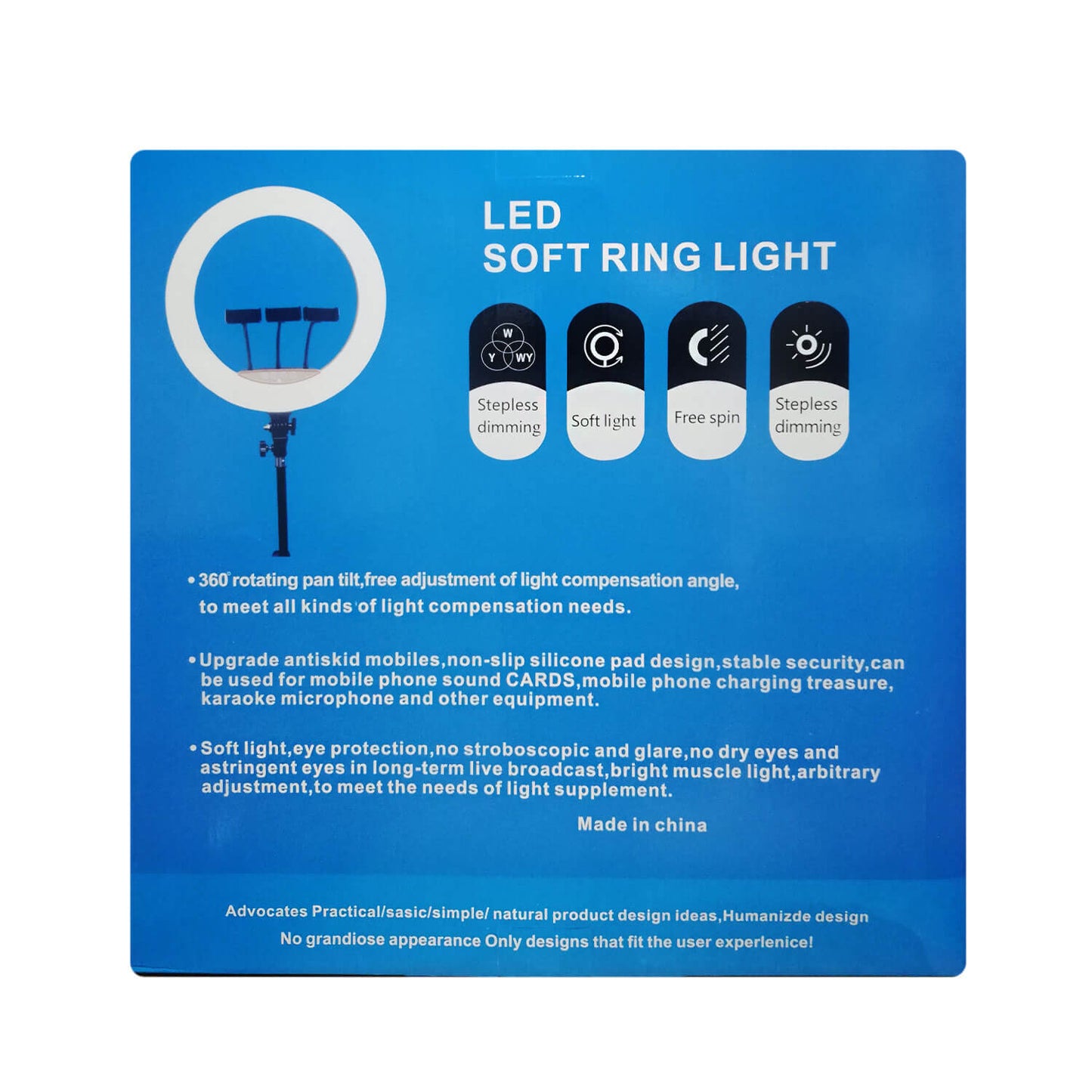 Aro de Luz CM45 + Tripode 2Mt