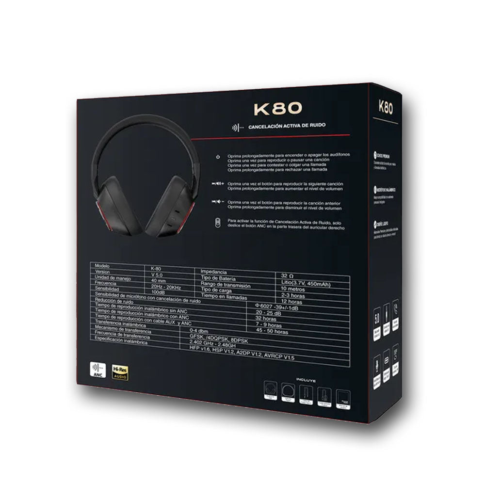 Audífonos Movisun K80