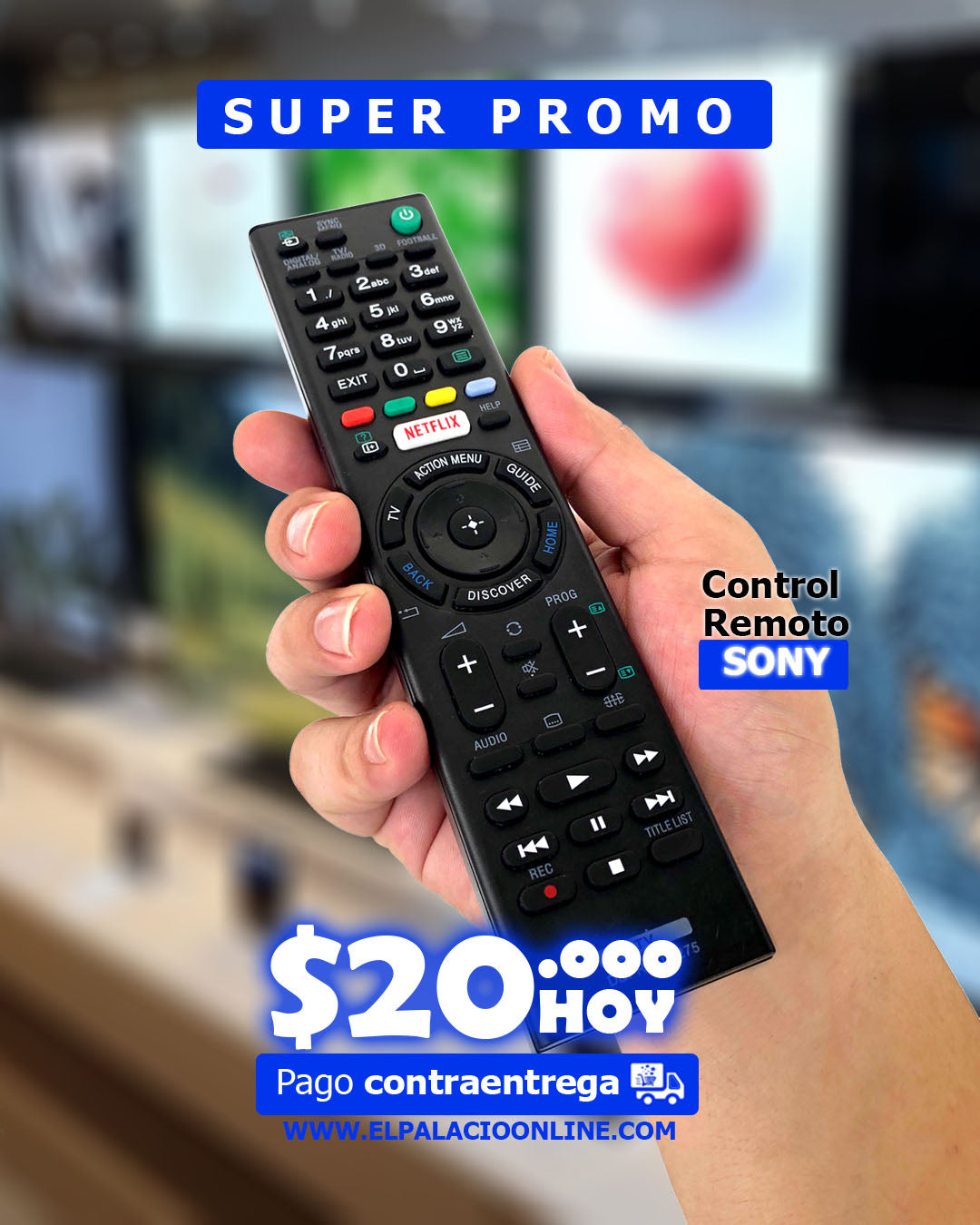 Control Remoto Para Televisor Sony