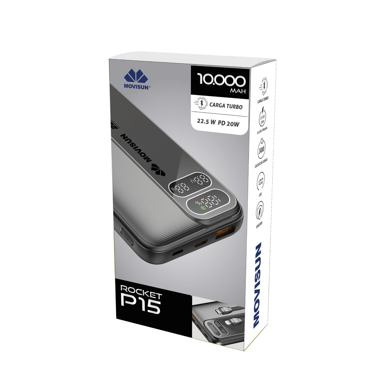 Power Bank Movisun 10000 mAh ROCKET P15