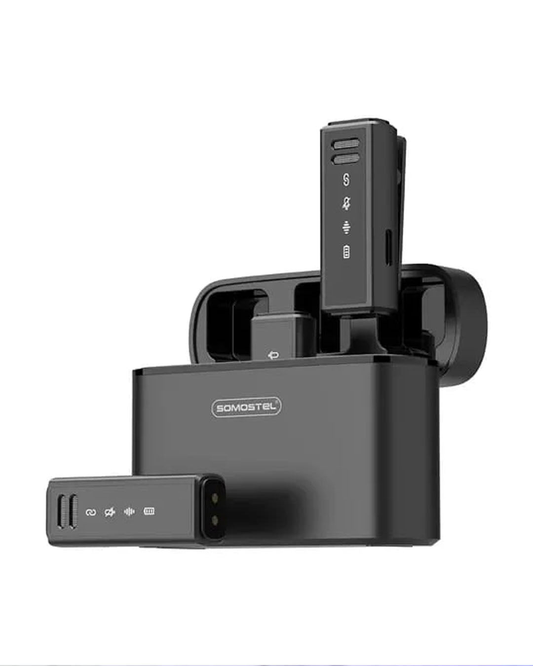 Microfono Inalambrico Doble SMS-GM19 Recargable con Receptor tipo C y Lightning