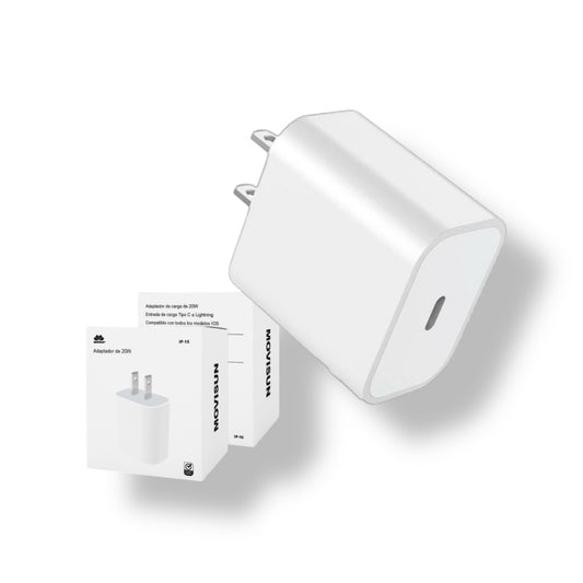 Cabezote Tipo C Para IPhone 20W, USB-C Power Adapter
