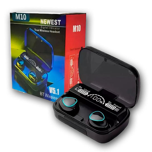Auriculares M10 Pro Sonido Hi Fi + Power Bank