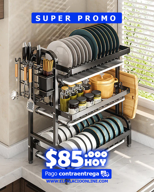 Escurridor De Platos con 3 niveles