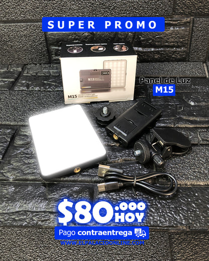 Panel de Luz Recargable M15