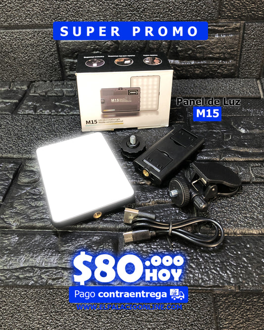Panel de Luz Recargable M15