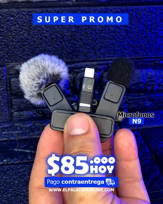Micrófonos de Solapa N9 Pro Antipop