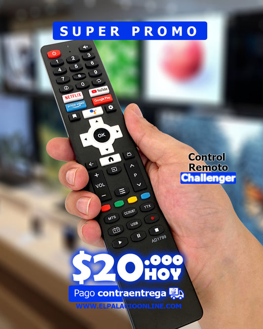 Control Remoto Para Televisor Challenger
